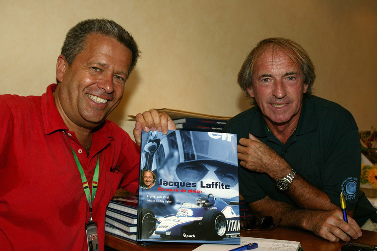 Jacques Laffite (rechts) mit Buch-Co-Autor Pierre van der Vliet