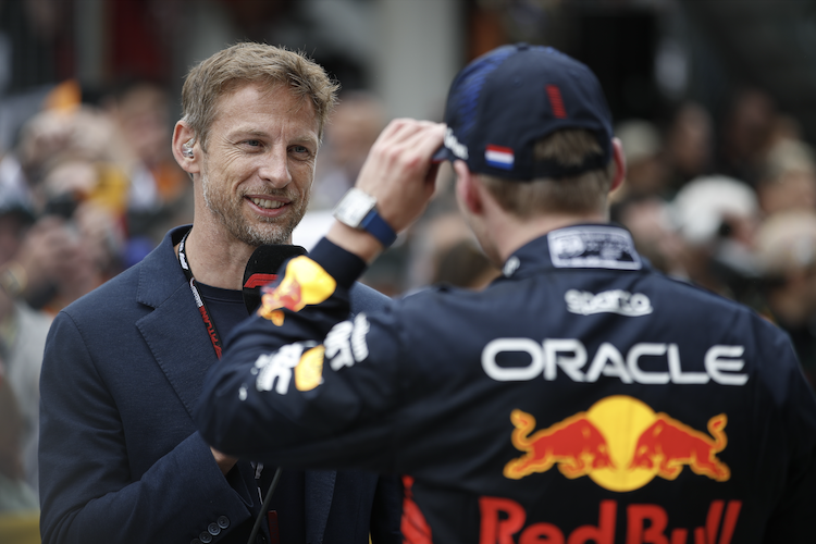 Jenson Button und Max Verstappen