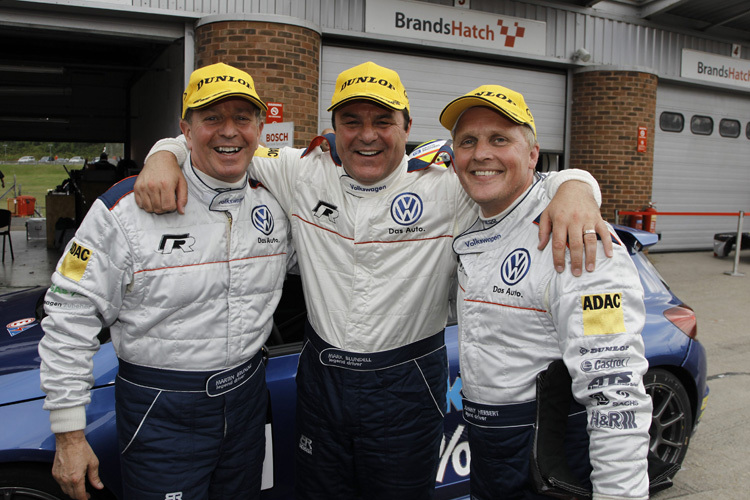 Brundle, Blundell und Herbert hatten in Brands Hatch viel Spass