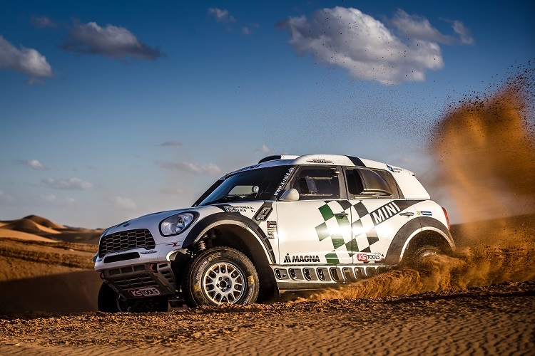 Mikko Hirvonen bestreitet im Mini seine erste «Dakar