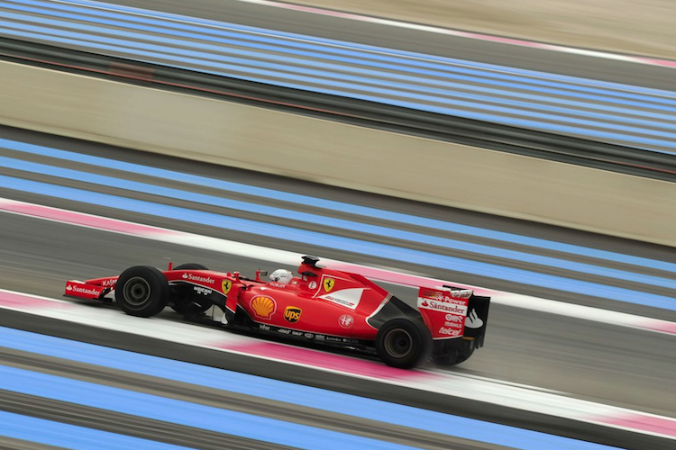 Sebastian Vettel bei Reifentests in Le Castellet
