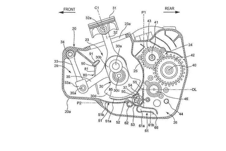 Die Patentzeichnungen lassen hoffen: Bringt Suzuki wieder eine Enduro mit einem grossvolumigen Einzylinder?