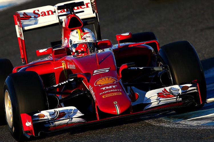 Bald lässt es Sebastian Vettel im neuen Ferrari wieder krachen
