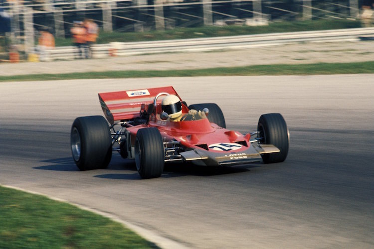Jochen Rindt im Training zum Grossen Preis von Italien in Monza 1970