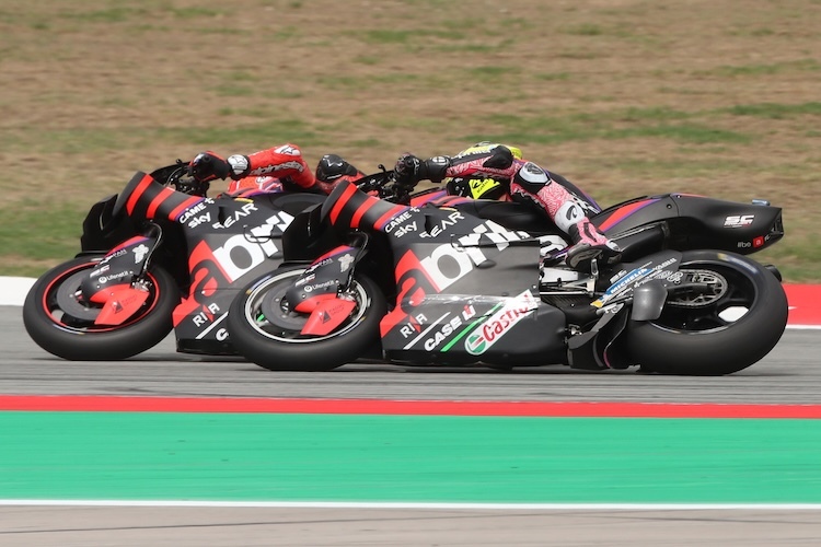 Sternstunde in Catalunya: Aleix Espargaro und Maverick Vinales fuhr 2023 zum Aprilia-Doppelsieg