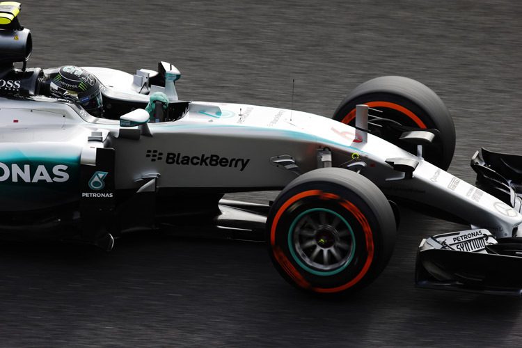 Nico Rosberg durfte sich in Suzuka über die Pole-Position freuen