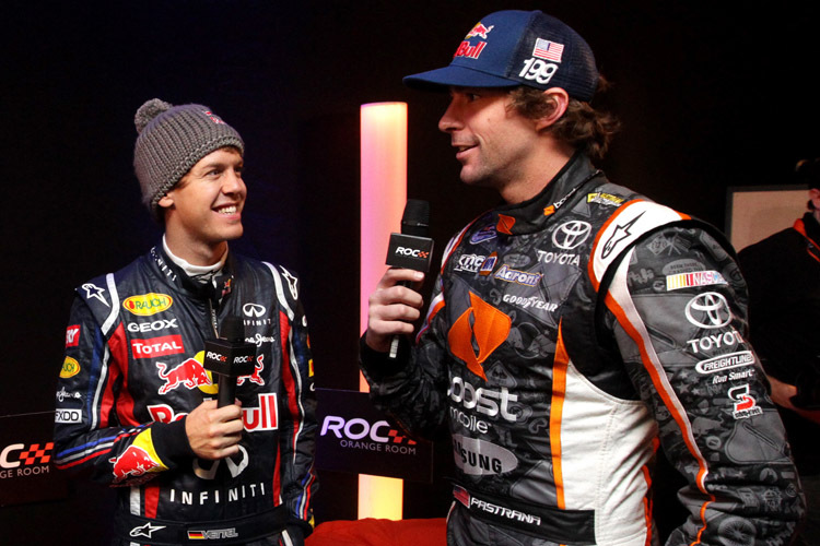 ​Sebastian Vettel und Travis Pastrana traten schon in früheren Ausgaben des Race of Champions gegeneinander an