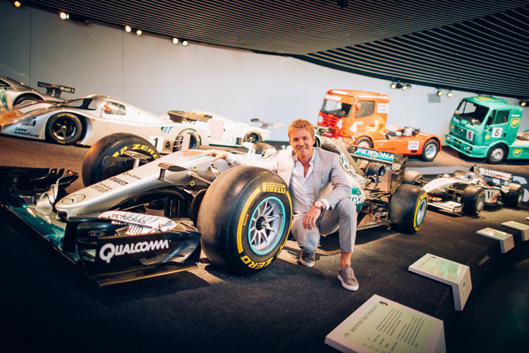 Nico Rosberg im Mercedes-Museum