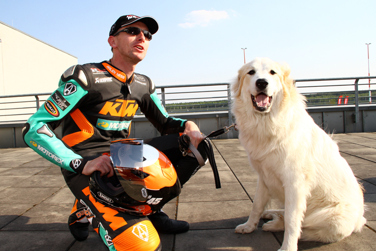 Martin Bauer mit Hund