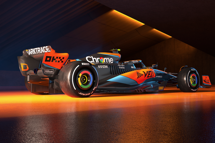 Der Wagen ist eine Weiterentwicklung des 2022er McLaren