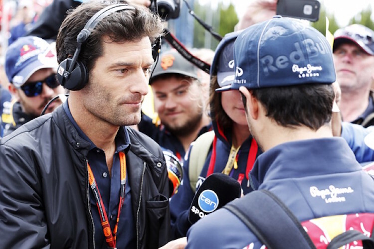 Mark Webber im Gespräch mit Daniel Ricciardo
