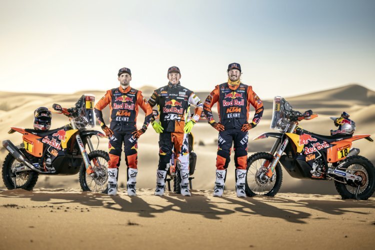 Kevin Benavides, Matthias Walkner und Toby Price sind die Aushängeschilder von Red Bull KTM bei der Rallye Dakar 2022
