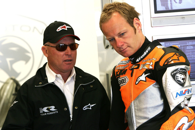 2005: Teamchef Kenny Roberts, Fahrer Shane Byrne