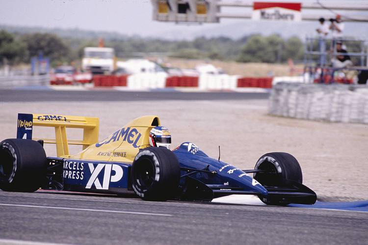 Jean Alesi bei seinem ersten Grand Prix 1989 in Frankreich
