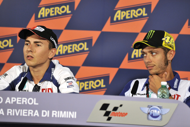 Keine Wortgefechte mehr: Lorenzo und Rossi