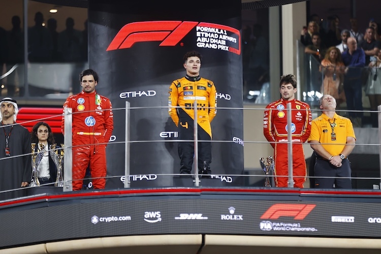 Sainz, Norris, Leclerc