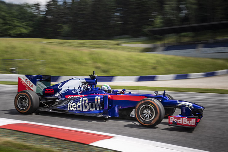 Antonio Cairoli im Red Bull-Formel 1
