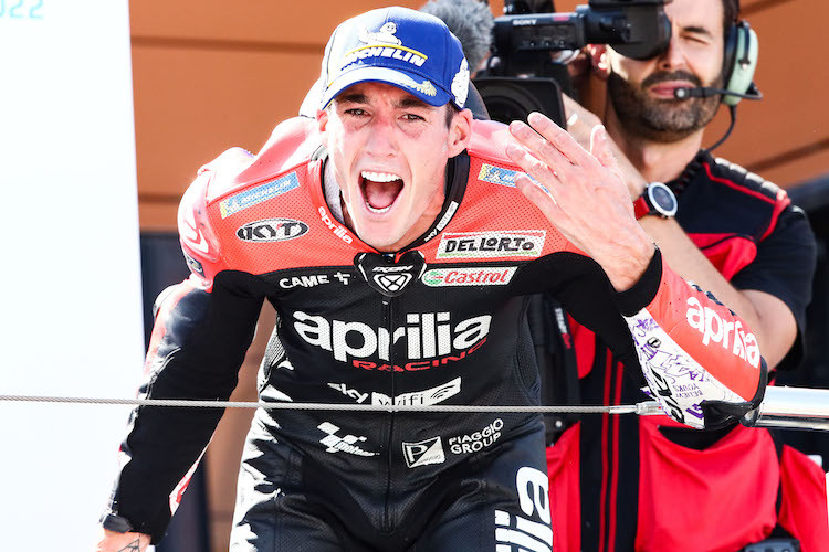 Aleix Espargaró célèbre son sixième podium de la saison