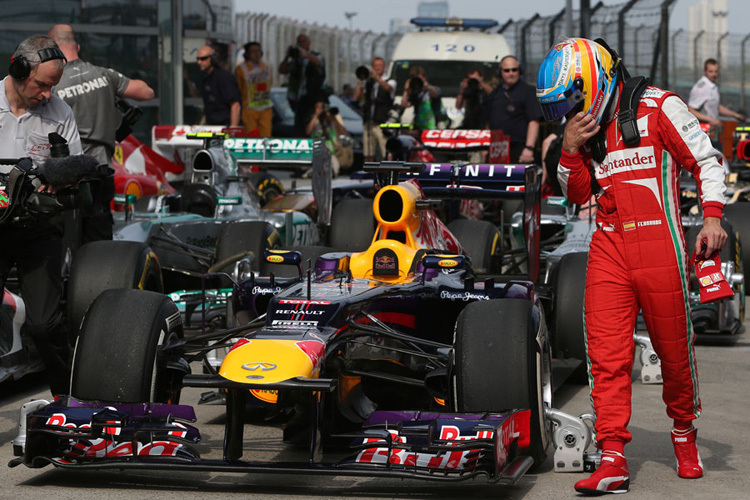 Fernando Alonso staunte oft über die Rennwagen von Red Bull Racing