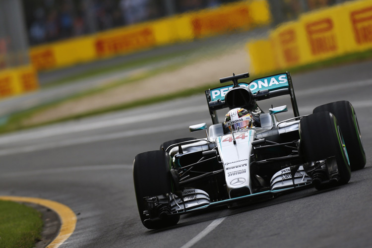 Lewis Hamilton auf dem Weg zur Bestzeit