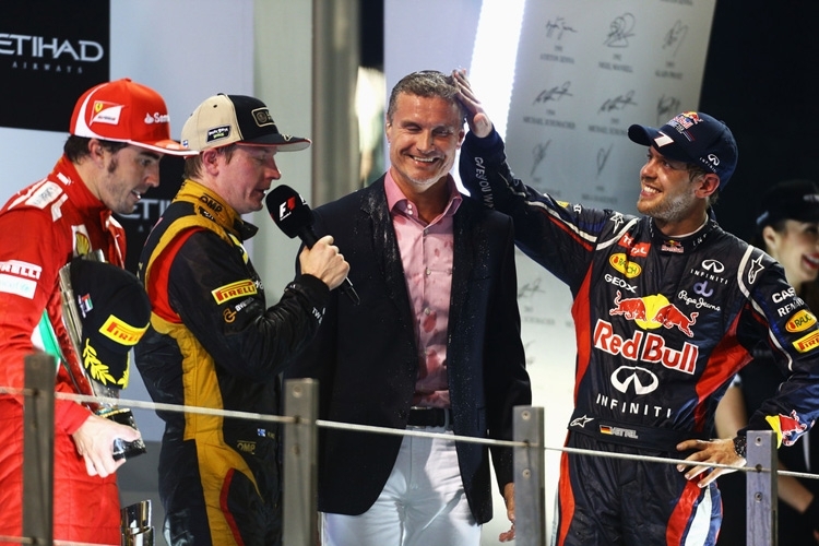 Der 13fache GP-Sieger David Coulthard auf Tuchfühlung mit den Stars
