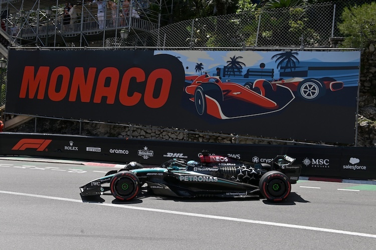 George Russell war im Qualifying von Monaco nur 25 Tausendstel langsamer als der Drittplatzierte Carlos Sainz
