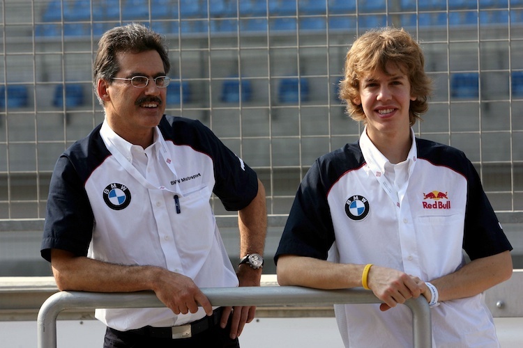 Sebastian Vettel hinterliess schon früh einen starken Eindruck bei Dr. Mario Theissen