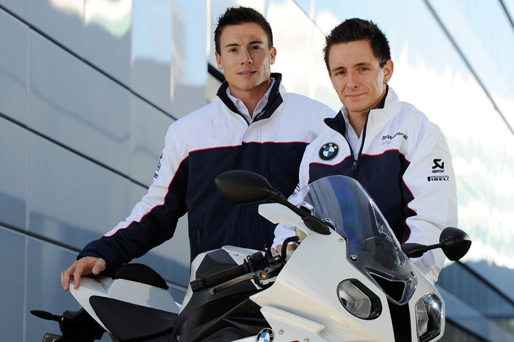 Für BMW Motorrad Italia: James Toseland (li.) und Ayrton Badovini