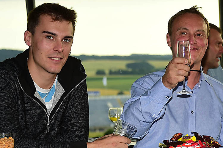 Markus Reiterberger und Ralf Waldmann beim 50. Geburtstag auf dem Sachsenring