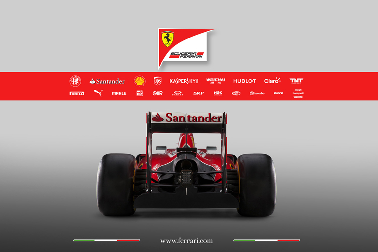 Das Ferrari-Heck sollen die Gegner von Kimi Räikkönen und Sebastian Vettel möglichst bald auch im GP vor sich sehen
