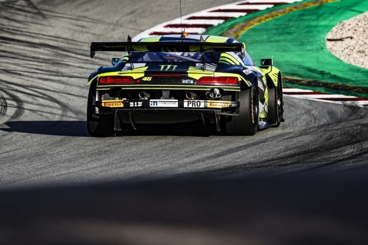 Heck des Audi R8 LMS GT3 evo II von Valentino Rossi