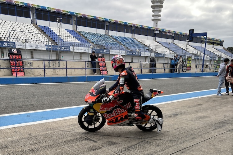 Alvaro Carpe auf dem Moto3-Bike