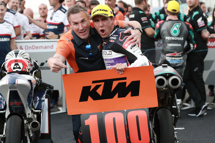 Für KTM war der Moto3-Sieg von Albert Arenas in Katar der 100. Grand-Prix-Sieg im Road Racing   