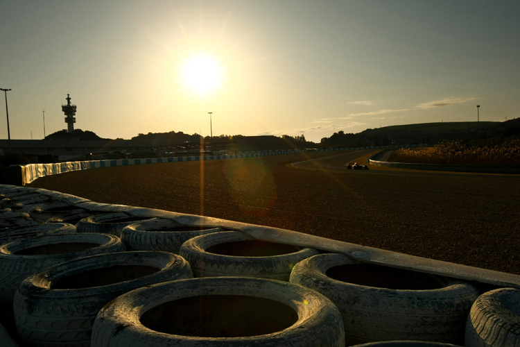 Morgenstimmung auf der F1-Testbahn Jerez.