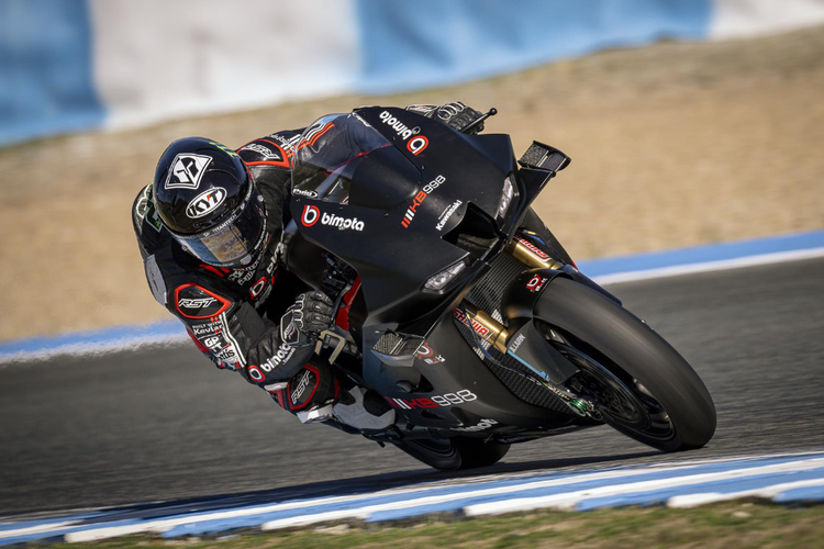 Am Dienstag testet für Bimota nur Testfahrer Florian Marino