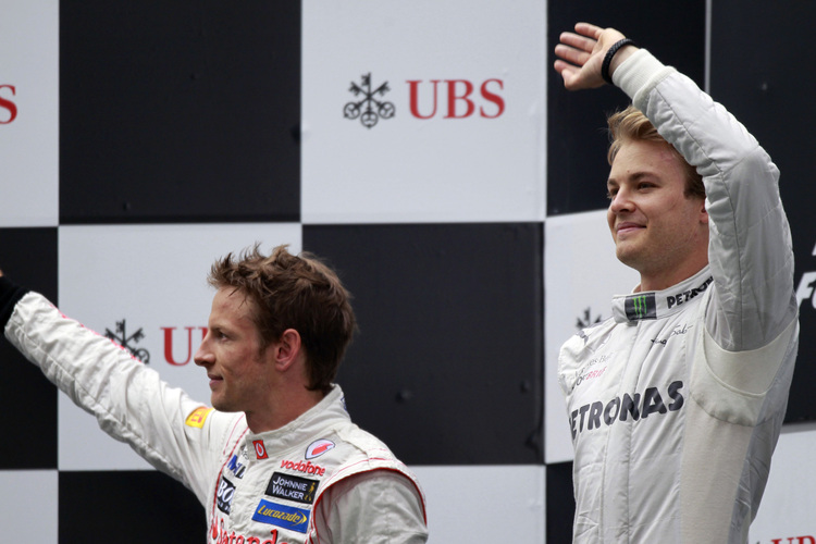 Button brauchte 113, Rosberg 111 GP bis zum Sieg