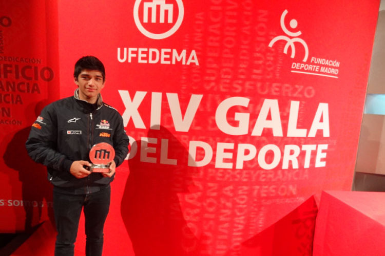 Jorge Martin bei der UFEDEMA-Gala in Madrid: Preis für den auffälligsten Motorrad-Athleten