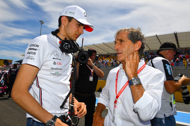 Esteban Ocon und Alain Prost