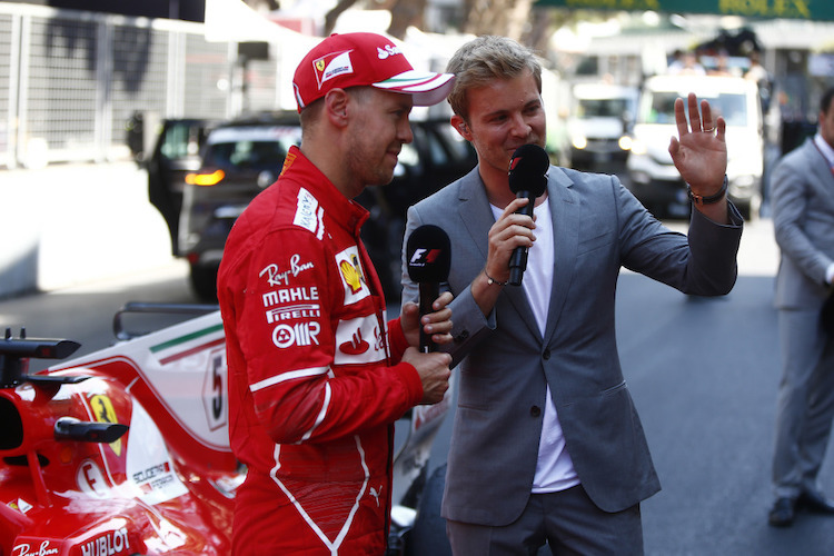 Nico Rosberg mit Sebastian Vettel