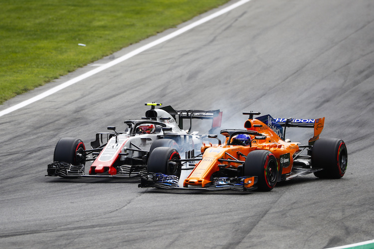 Kevin Magnussen und Fernando Alonso lieferten sich im Monza-Qualifying ein kostspieliges Duell