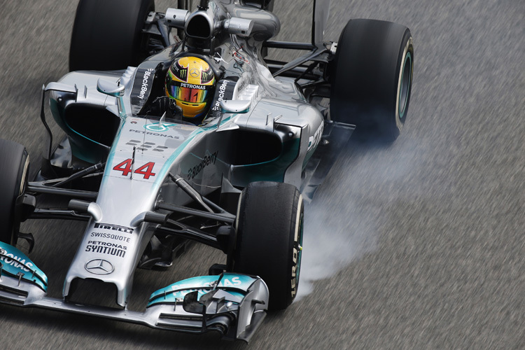 Lewis Hamilton im Mercedes: Mit den Bremsen hadern alle