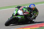 Kenan Sofuoglu auf einem Kawasaki-Superbike in Aragón