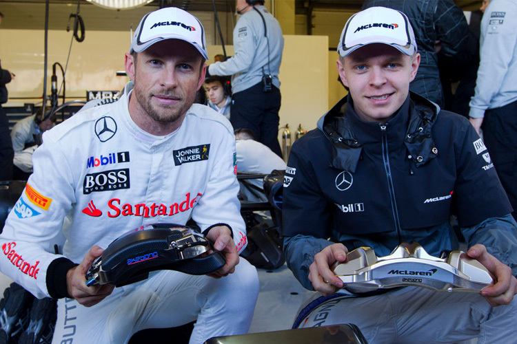 Jenson Button und Kevin Magnussen