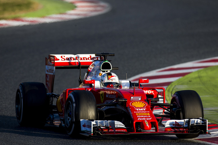 Sebastian Vettel im Werks-Ferrari