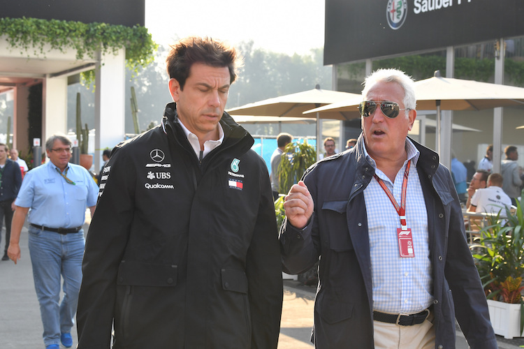 Mercedes-Motorsportchef Toto Wolff und Lawrence Stroll