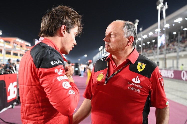 Fred Vasseur mit Charles Leclerc