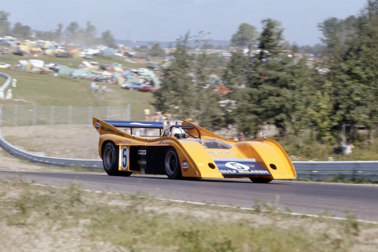 Denny Hulme 1972 im mächtigen CanAm-McLaren