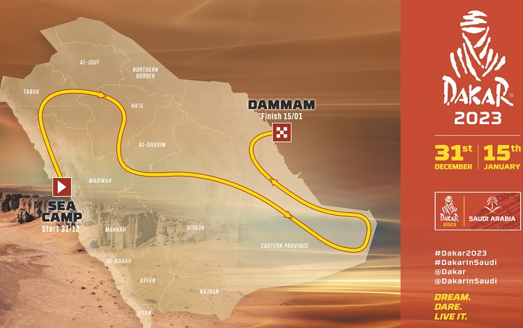 2023 Dakar Rally with a completely new route