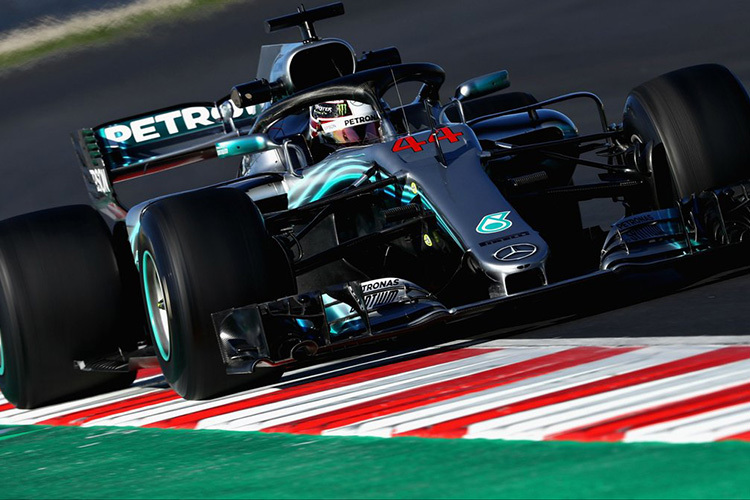Lewis Hamilton im Mercedes