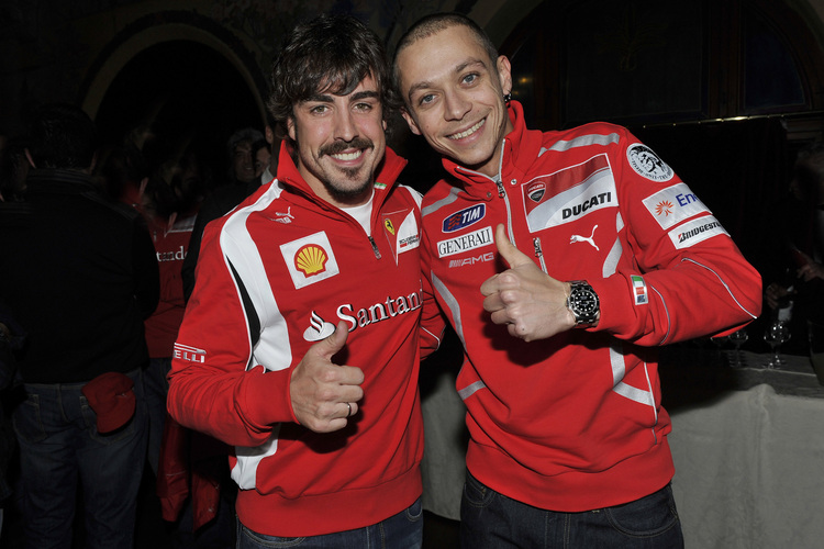 Wrooom 2011 - Valentino Rossi und Fernando Alonso
